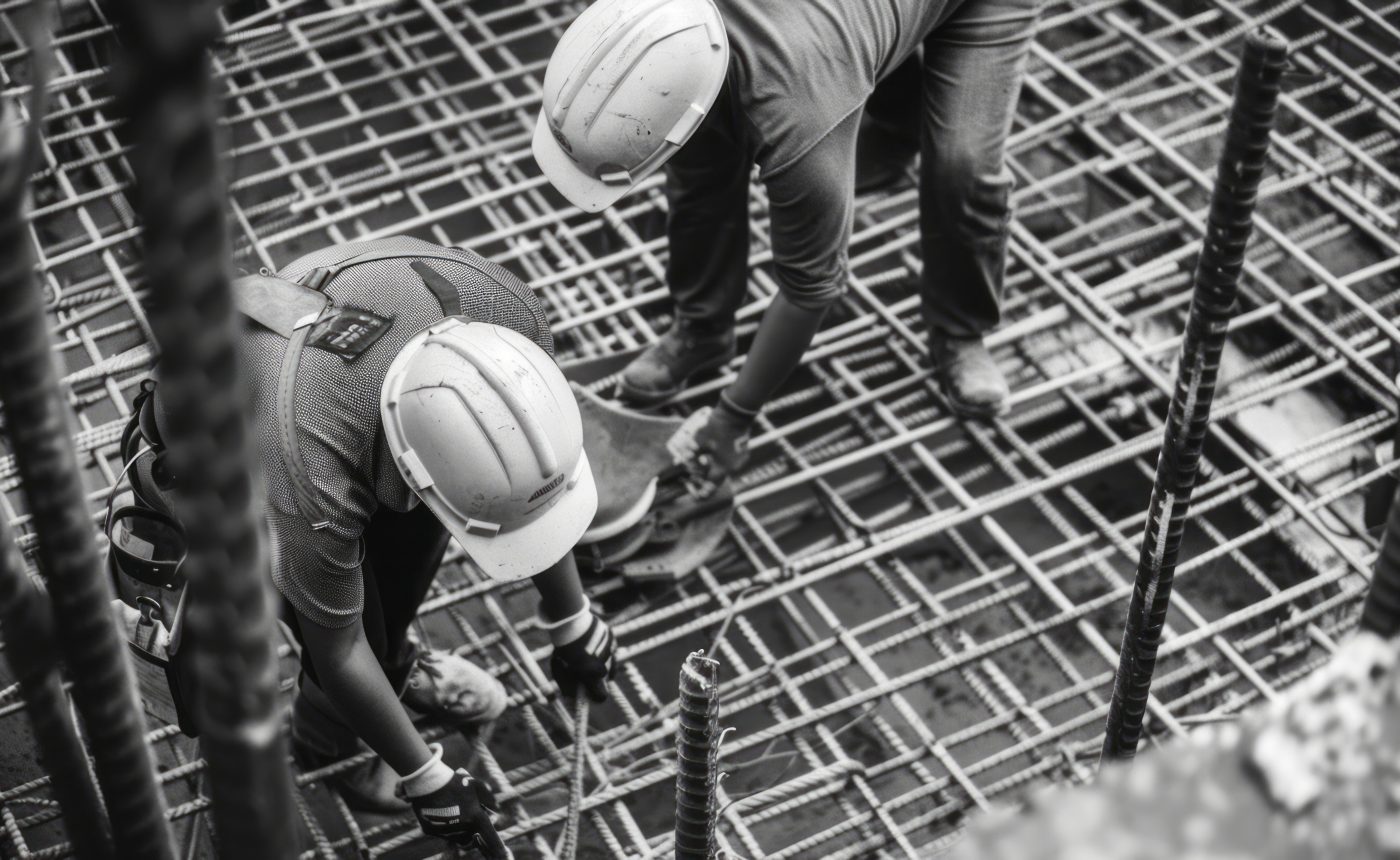 monochrome-scene-depicting-life-workers-construction-industry-site